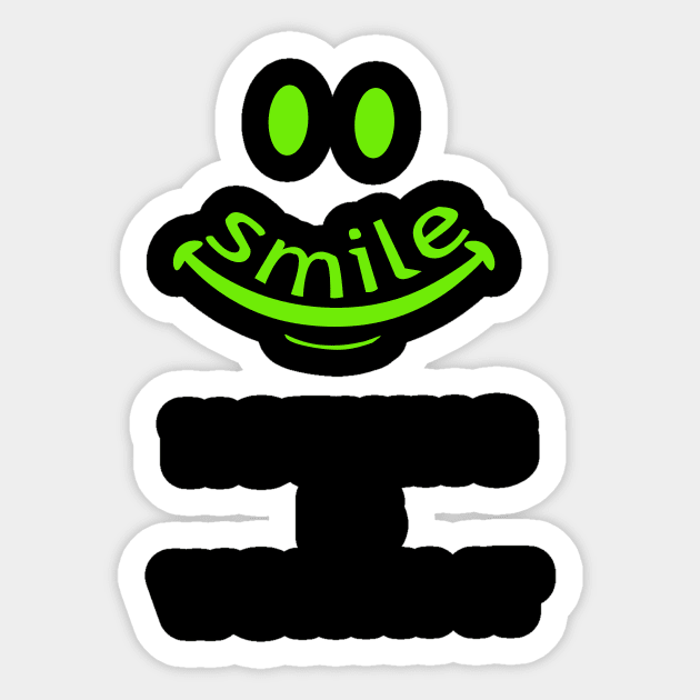 Smile nothing is worth it Sticker by Store ezzini